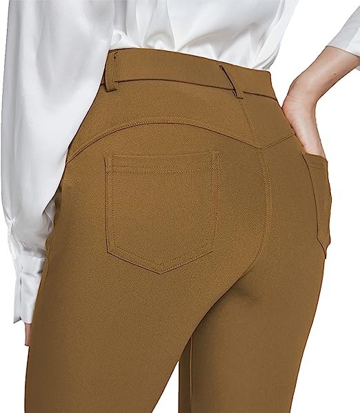 Women's formal pants, elastic sleeves, leggings, tight work pants