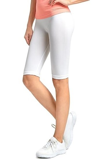 Women's ribbed waistband knee high solid color leggings -3 pack